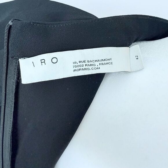 IRO Deteo 3D Ruffle Sheath Dress EU 42 / Black - Picture 8 of 9